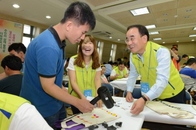 NH농협손보, 장애인 친환경물품 만들기 봉사활동 펼쳐