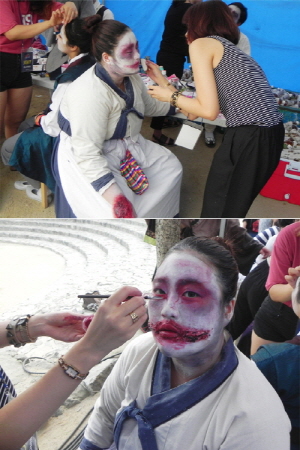 MBC아카데미뷰티스쿨 특수분장학원 ‘2015 술래잡기 끝판왕, 500얼음땡’특수분장 진행