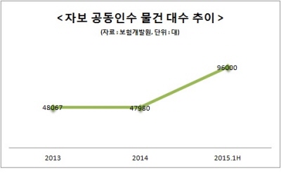 상반기 자보 공동인수, 전년比 2배