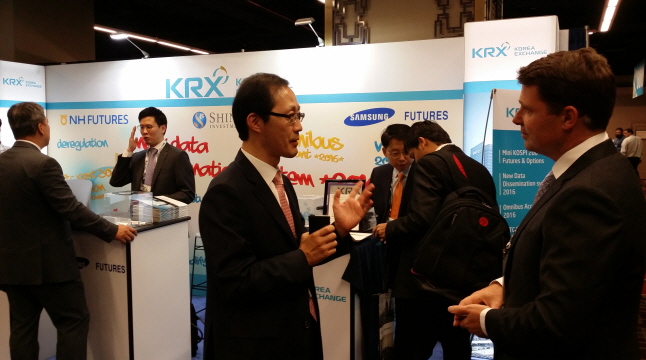 한국거래소 파생상품엑스포에서 세일즈 ‘총력’