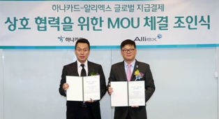 하나카드, 중국 결제시장 진출