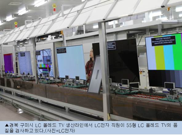 LG 올레드 TV 판매량 전년 동기대비 6배 증가