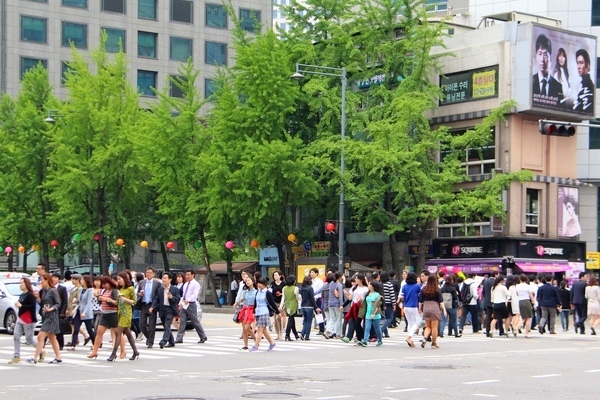 연령대별 새해 소망과 걱정거리가 다르게 조사됐다. 사진은 서울 시청앞 도로를 건너는 직장인들. 정수남 기자