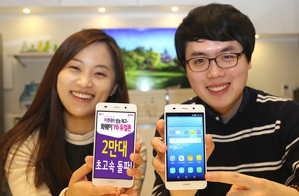 선풍적인 인기를 끌고 있는 Y6가 2만대 판매를 돌파했다. 사진제공 LG유플러스