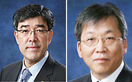사진 왼쪽부터 전영삼, 정용석 신임 부행장