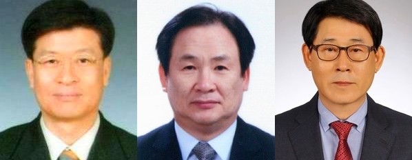 (왼쪽부터)김동우, 문섭철, 황정모 부사장. 효성 제공