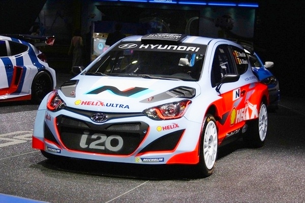 현대차의 i20 WRC 모델. 정수남 기자