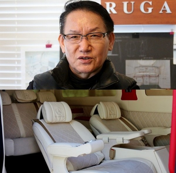 루가시트 이재웅 대표와 이 대표가 입사 3년차 직원에게 맡겨 개조한 벤츠 밴의 내부. 정수남 기자