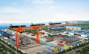 ▲ 현대중공업 군산조선소 전경.