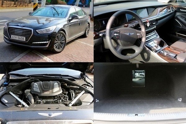 제네시스의 내외장. 정수남 기자