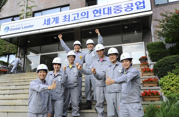 현대중공업그룹 기술 연수생 교육 모습/제공 현대중공업