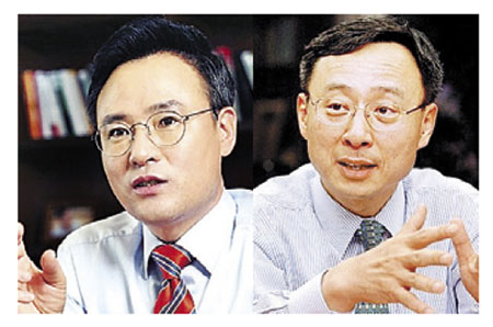 ▲ (왼쪽부터)장동현 사장, 황창규 회장.