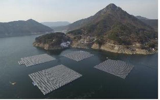 보령댐 태양광 발전소 현장 사진/제공 K-water