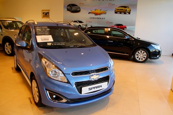 쉐보레 차량들. 정수남 기자