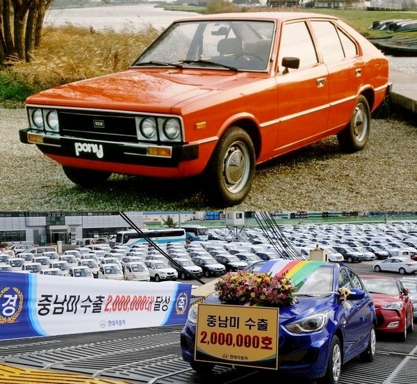 현대차는 1976년 포니를 중남미 에콰도르에 첫 수출한데 이어 2011년 말에는 현지 수출 누적 200만대를 달성했다. 현대차 제공