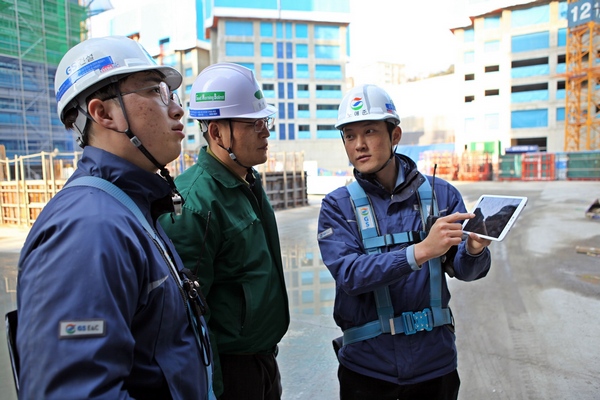 △플랜그리드 사용 현장./제공=GS건설