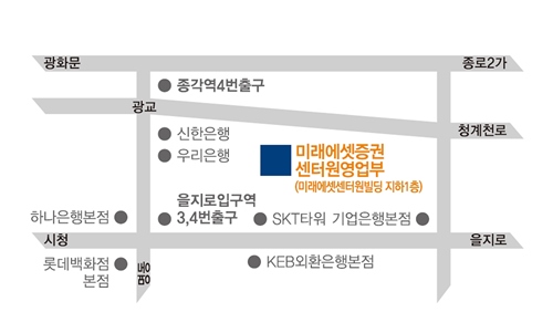 미래에셋증권 센터원영업부 약도(제공=미래에셋증권)