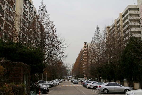 국토교통부와 교통안전공단이 아파트 단지 내 도로에 대한 안전점검에 나선다. 사지은 서울 신반포한신아파트 단지. 정수남 기자