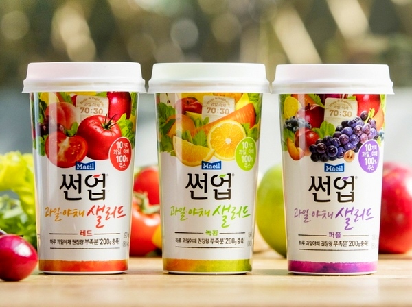매일유업 ‘썬업 과일야채샐러드’ 아침에 ‘인기’