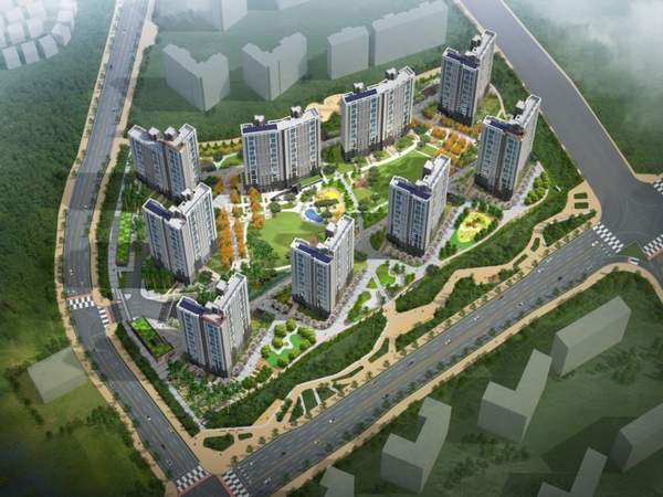 평택 소사벌 더샵 조감도./제공=포스코건설