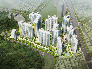 ▲ 중도금 무이자를 적용하는 포스코건설의 부산 ‘연산 더샵’ 조감도.