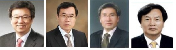 △(왼쪽부터) 조동철, 이일형, 고승범, 신인석 금통위원