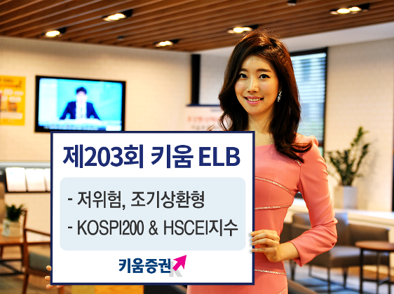 키움증권, 연 3% 조기상환형 ELB 공모