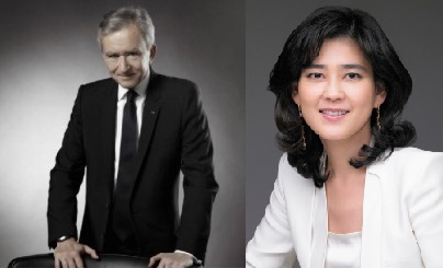 베르나르 아르노 LVMH그룹의 총괄회장과 신라호텔 이부진 사장
