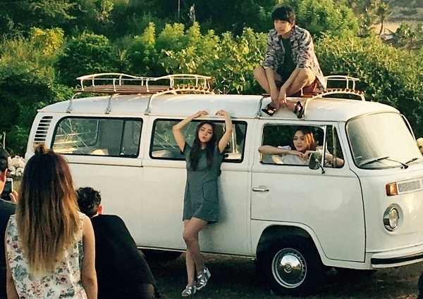 발리에서 촬영 장면.