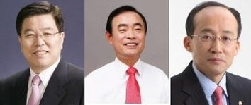 (왼쪽부터)김광림, 장병완 의원, 추경호 당선자