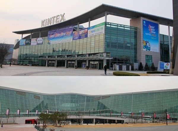 각각 2005년, 2011년 개관한 (위부터)제 1 킨텍스와 2 킨텍스. 정수남 기자