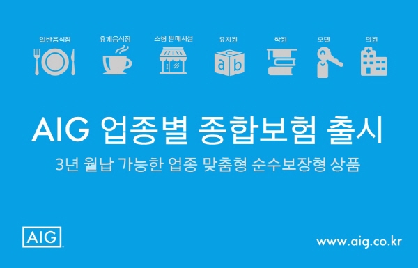 AIG손보, 기업보험 확대... 업종별 종합보험 출시