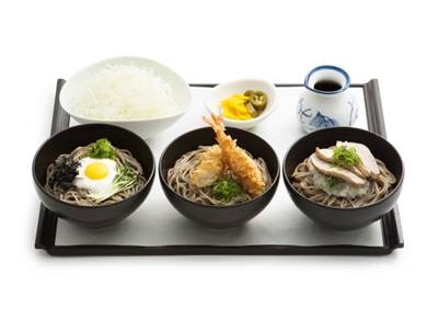 아워홈 계열 외식 업체인 캘리스코의 사보텐이 선보인 여름 신메뉴 ‘삼색(三色)소바’