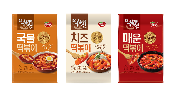 동원 F&B의 신제품 떡볶이의 신 3종.