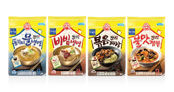 오뚜기가 선보인 냉장면 집밥식 4종.