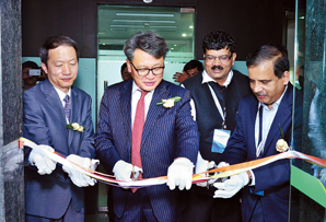 ▲ 농협은행 인도 뉴델리 사무소 개소식 현장.