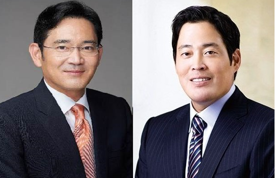 (좌측부터) 이재용 삼성전자 부회장과 정용진 신세계그룹 부회장.