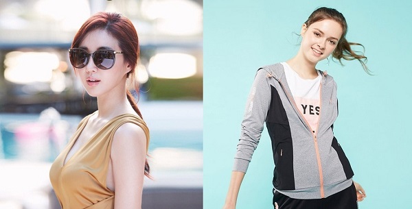 14일 CJ오쇼핑 패션 세일방송에서 선보이는 ‘브레라 재키오 선글라스’(좌)와 ‘세서미스트리트 래시가드 트랙수트’(우). CJ오쇼핑 제공