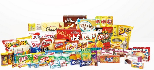 오리온 제품 모음.