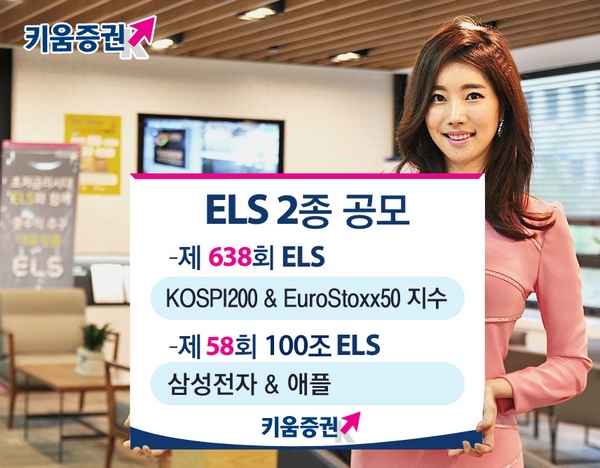 키움증권, 연 15.2% 추구 ELS 등 2종 공모
