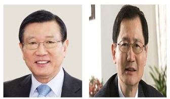△ 박삼구 금호아시아나그룹회장(왼쪽)과 박찬구 금호석유화학회장(오른쪽)