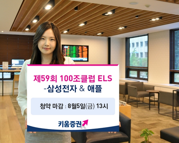 키움증권, 삼성전자·애플 ELS 연 13.5% 목표