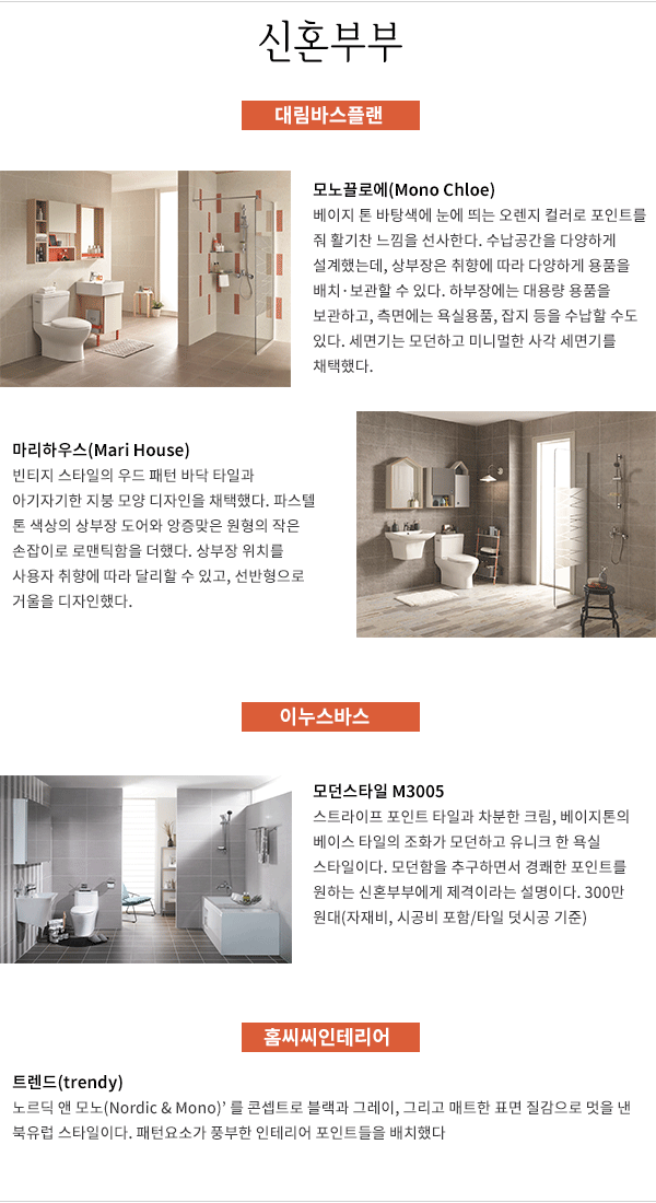 욕실, 가장 아름다운 방으로 리모델링