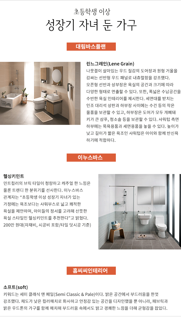 욕실, 가장 아름다운 방으로 리모델링