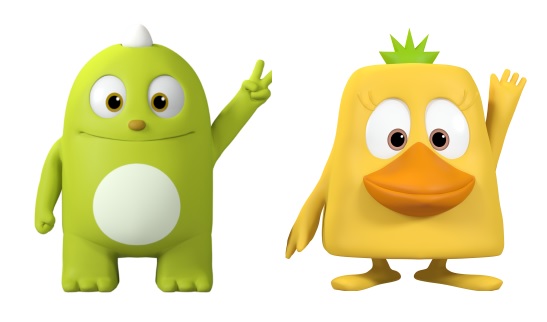 농협금융 '올원뱅크'의 캐릭터 아기공룡 '올리(Ally)'(왼쪽)와 어미새 '원이(Oney)'(오른쪽)