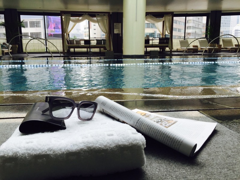 서울 웨스틴조선호텔 수영장.