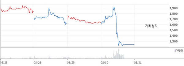 거래 정지된 한진해운 주식