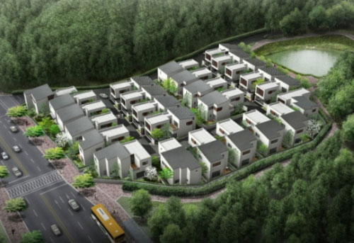 사진:용인 홀츠하임 타운하우스 조감도