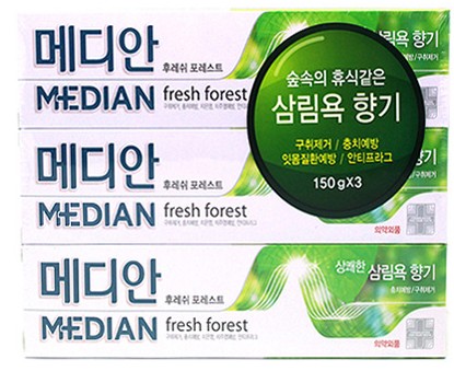 회수 조치된 메디안 후레쉬 포레스트치약.