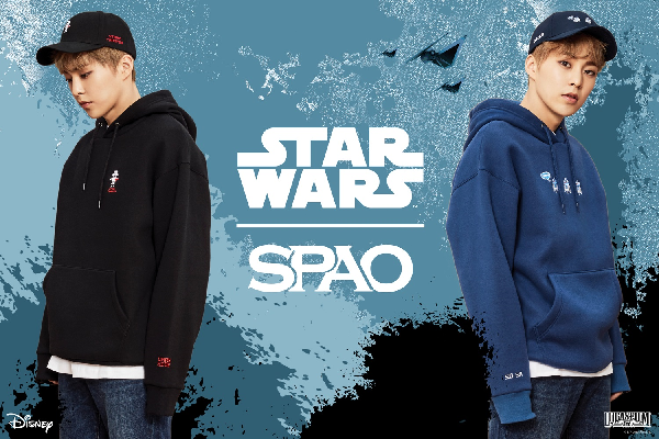 이랜드의 글로벌 SPA 브랜드 스파오가 올 연말 개봉 하는 ‘로그원: 스타워즈 스토리’를 기념해 스타워즈 콜라보레이션 상품을 선보인다. 이랜드 제공